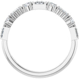 14K White Gold 3/8 CTW Lab-Grown Diamond Anniversary Band
