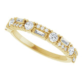 14K Yellow Gold 3/8 CTW Lab-Grown Diamond Anniversary Band