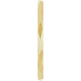 14K Yellow Gold 1.5 mm Geometric Faceted Comfort-Fit Flat Band Size 6