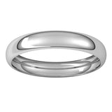 Sterling Silver 3.5 mm Half Round Band Size 8.5