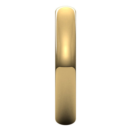 10K Yellow Gold 3.5 mm Half Round Band Size 9.5