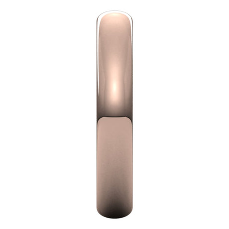 10K Rose Gold 3.5 mm Half Round Band Size 11