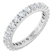 14K White 1 1/2 CTW Natural Diamond Eternity Band Size 7