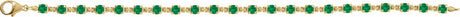 14K Yellow Gold Lab-Grown Emerald 7 1/4" Line Bracelet
