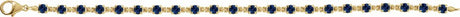 14K Yellow Gold Lab-Grown Blue Sapphire 7 1/4" Line Bracelet