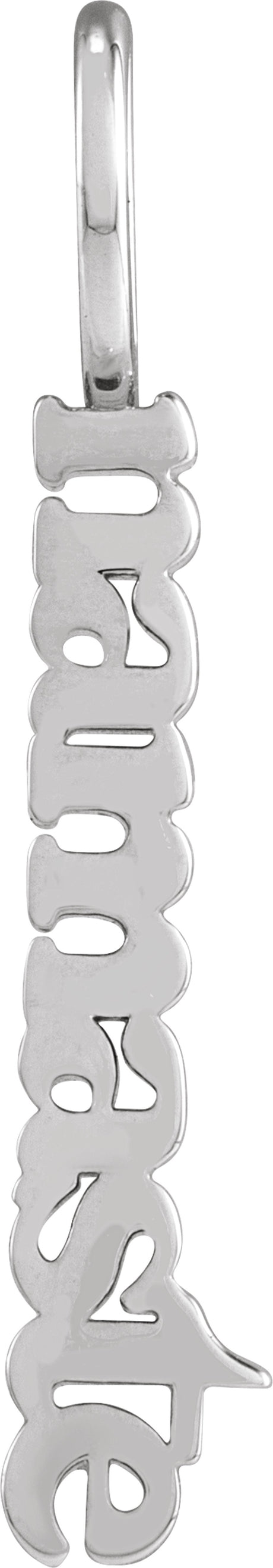 Sterling Silver Namaste Pendant