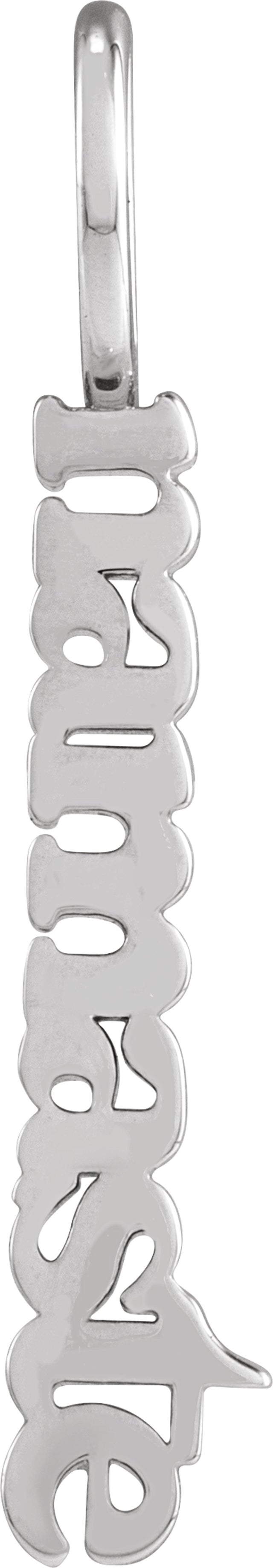 Sterling Silver Namaste Pendant