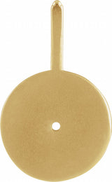 14K Yellow Gold Natural Peridot & .005 CTW Natural Diamond Gemini Charm/Pendant