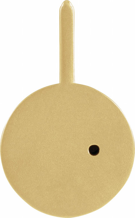 14K Yellow Gold Natural Black Spinel & .0075 CTW Natural Diamond Aquarius Charm/Pendant