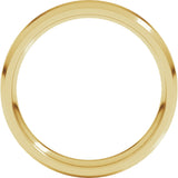 14K Yellow 4 mm Beveled-Edge Comfort-Fit Band