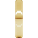 14K Yellow 4 mm Beveled-Edge Comfort-Fit Band