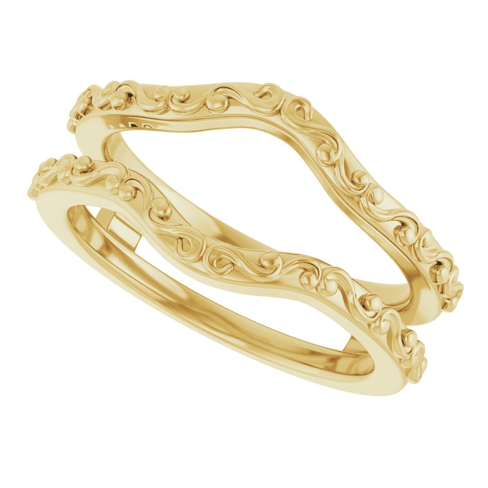 14K Yellow Vintage-Inspired Ring Guard