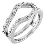 14K White Vintage-Inspired Ring Guard