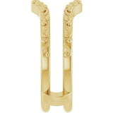 14K Yellow Vintage-Inspired Ring Guard