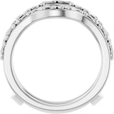 14K White Vintage-Inspired Ring Guard