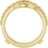 14K Yellow Vintage-Inspired Ring Guard