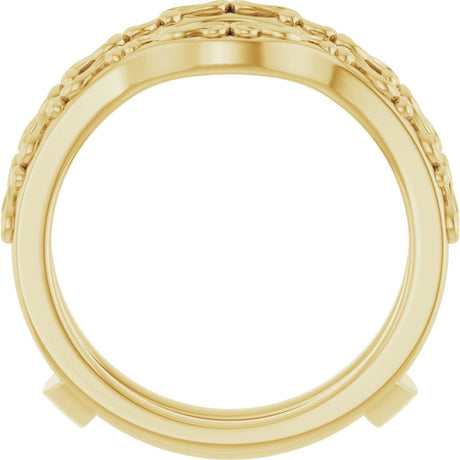 14K Yellow Vintage-Inspired Ring Guard