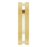 14K Yellow Gold 6 mm Knurled Edge Flat Band Size 6.5