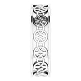 Sterling Silver 5 mm Celtic-Inspired Band Size 7.5