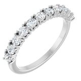14K White Gold 5/8 CTW Natural Diamond Anniversary Band