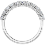 14K White Gold 5/8 CTW Natural Diamond Anniversary Band