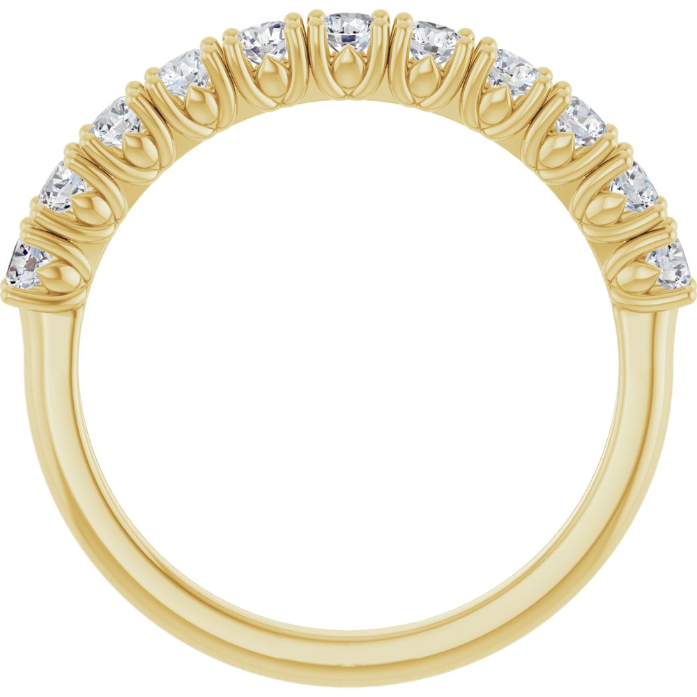 14K Yellow Gold 5/8 CTW Lab-Grown Diamond Anniversary Band