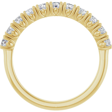 14K Yellow Gold 5/8 CTW Lab-Grown Diamond Anniversary Band
