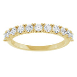 14K Yellow Gold 5/8 CTW Natural Diamond Anniversary Band