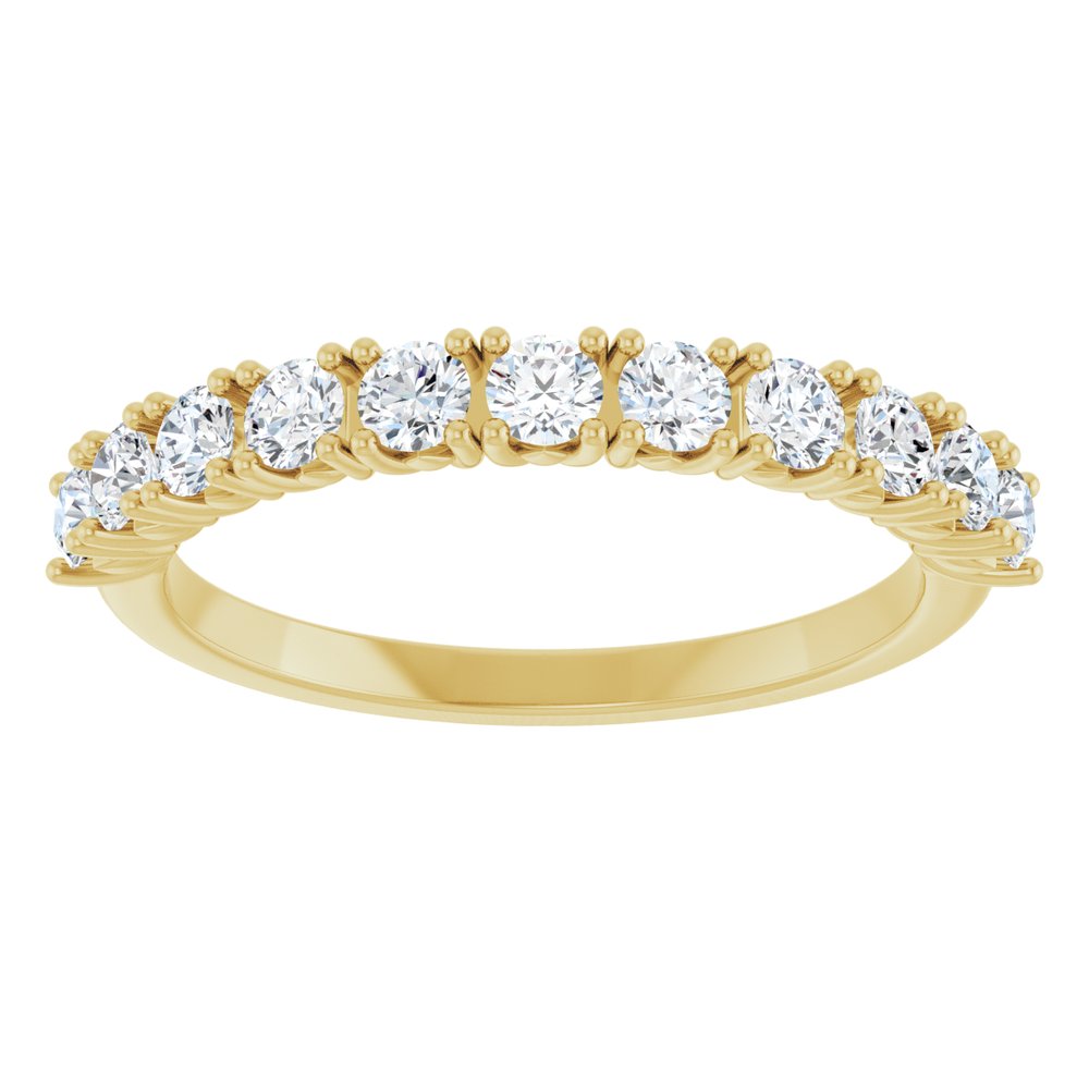 14K Yellow Gold 5/8 CTW Lab-Grown Diamond Anniversary Band