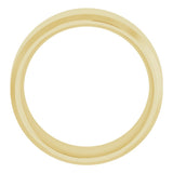 18K Yellow 9 mm Beveled-Edge Comfort-Fit Flat Band Size 11