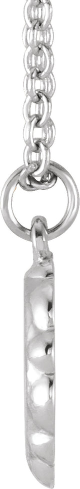 Sterling Silver Bee Medallion 16-18" Necklace