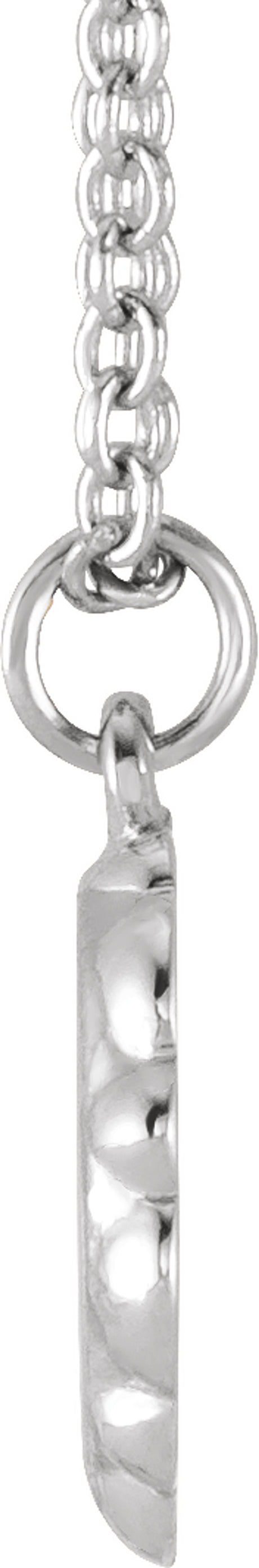 Sterling Silver Bee Medallion 16-18" Necklace