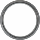 Black Titanium 8 mm Knife Edge Band with Satin Finish