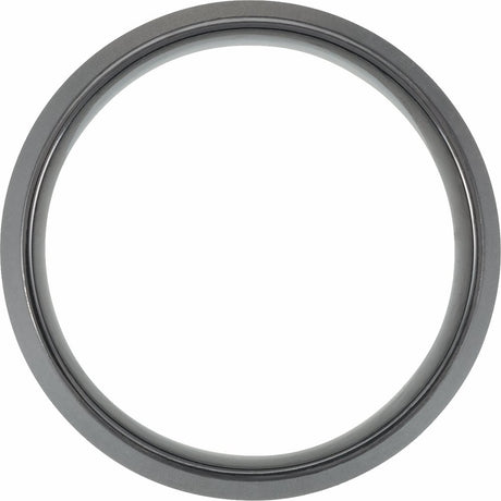 Black Titanium 8 mm Knife Edge Band with Satin Finish