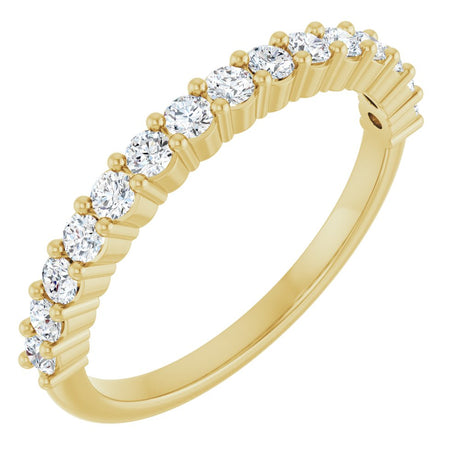 14K Yellow Gold 3/8 CTW Lab-Grown Diamond 15-Year Anniversary Band