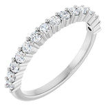 14K White Gold 3/8 CTW Natural Diamond 15-Year Anniversary Band