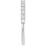 14K White Gold 3/8 CTW Lab-Grown Diamond 15-Year Anniversary Band