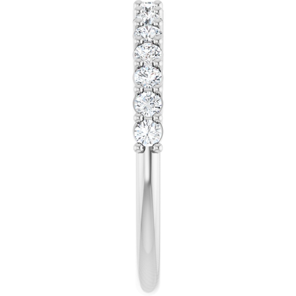 14K White Gold 3/8 CTW Natural Diamond 15-Year Anniversary Band