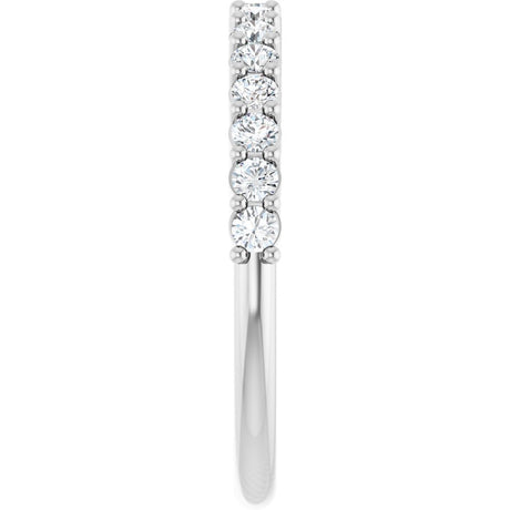 14K White Gold 3/8 CTW Lab-Grown Diamond 15-Year Anniversary Band