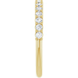 14K Yellow Gold 3/8 CTW Lab-Grown Diamond 15-Year Anniversary Band