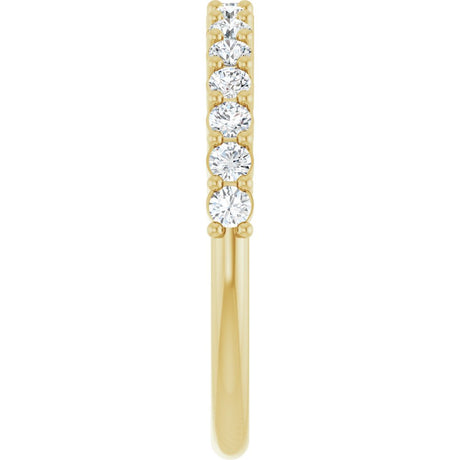 14K Yellow Gold 3/8 CTW Lab-Grown Diamond 15-Year Anniversary Band