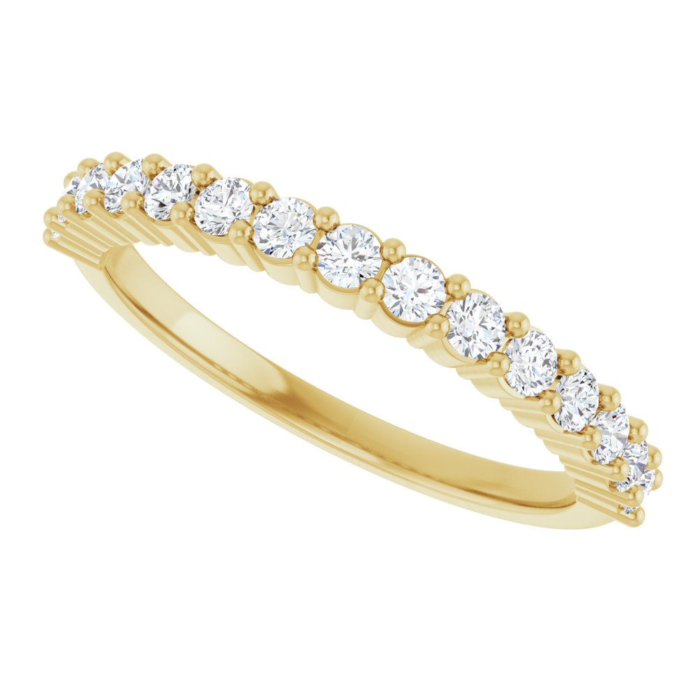14K Yellow Gold 3/8 CTW Lab-Grown Diamond 15-Year Anniversary Band