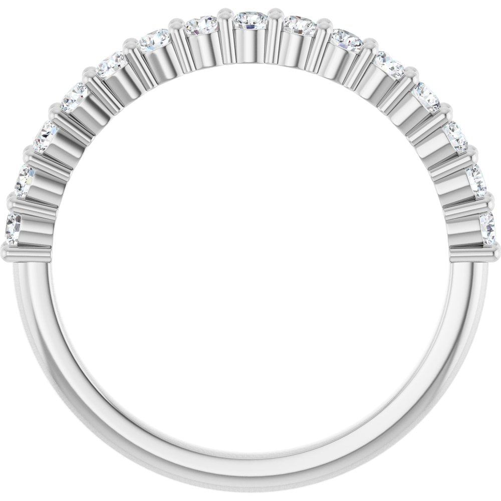 14K White Gold 3/8 CTW Natural Diamond 15-Year Anniversary Band