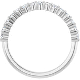 14K White Gold 3/8 CTW Natural Diamond 15-Year Anniversary Band