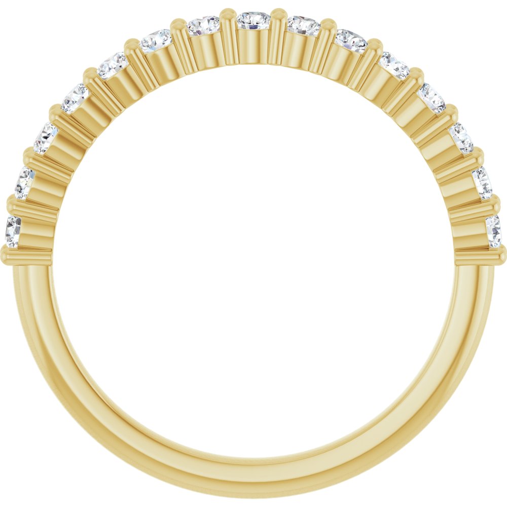 14K Yellow Gold 3/8 CTW Lab-Grown Diamond 15-Year Anniversary Band