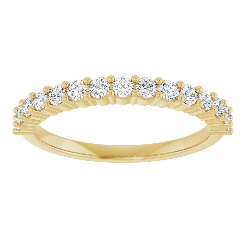14K Yellow Gold 3/8 CTW Lab-Grown Diamond 15-Year Anniversary Band