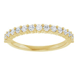 14K Yellow Gold 3/8 CTW Lab-Grown Diamond 15-Year Anniversary Band