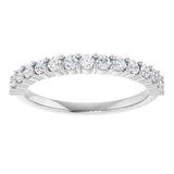 14K White Gold 3/8 CTW Lab-Grown Diamond 15-Year Anniversary Band