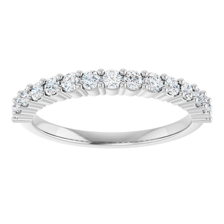 14K White Gold 3/8 CTW Lab-Grown Diamond 15-Year Anniversary Band