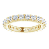 14K Yellow Gold 1 3/8 CTW Natural Diamond Eternity Band Size 4.5